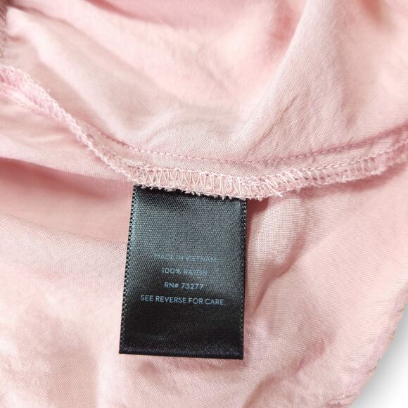 Simply Vera Vera Wang Ruffle Sharkbite Top Lavender Size L EUC Boho Romantic - Picture 4 of 7